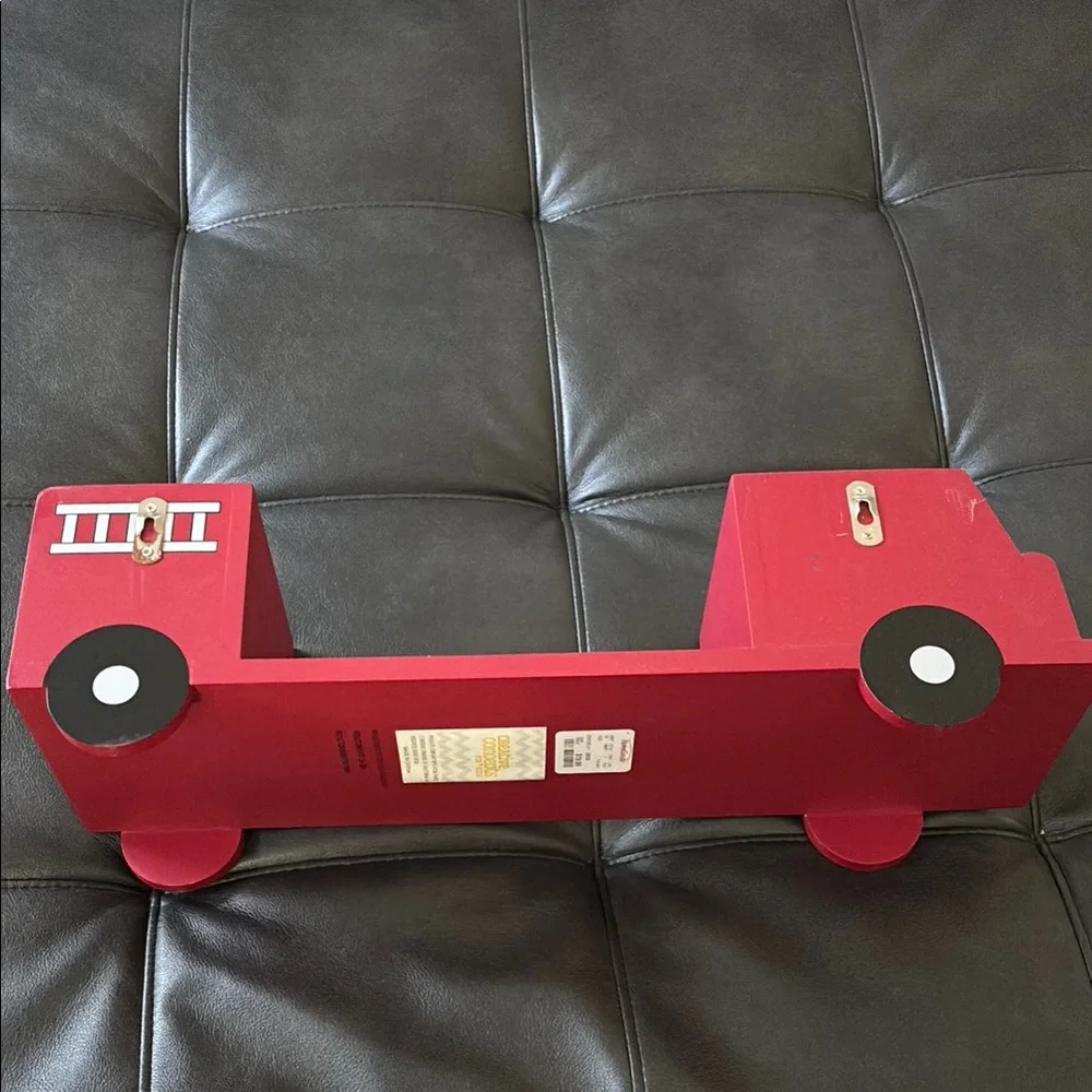 Red Fire Truck Wall Display Shelf by